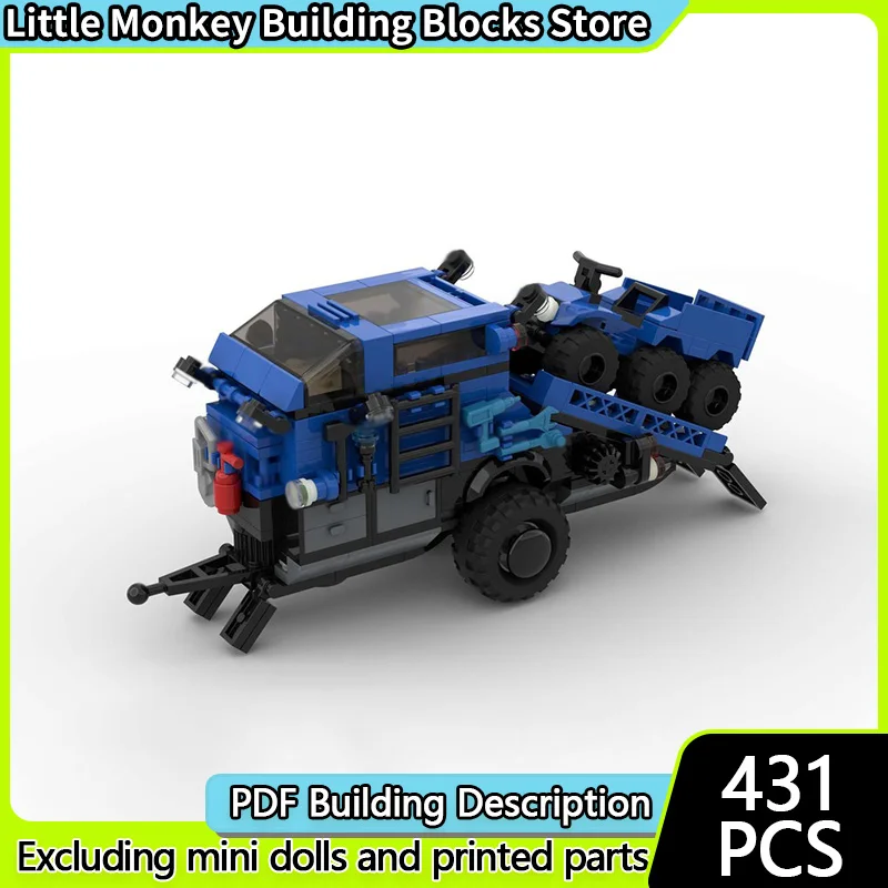 Modello di auto da città MOC Mattoni da costruzione Camion d'avventura fuoristrada Tecnologia modulare Regali di festa per bambini Assemblare giocattoli