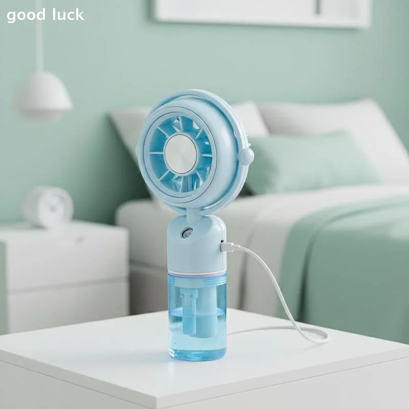 

Rechargeable Handheld Misting Fan-Portable Battery Operated Water Mist Fan With 3 Adjustable Speed-Cooling Fan