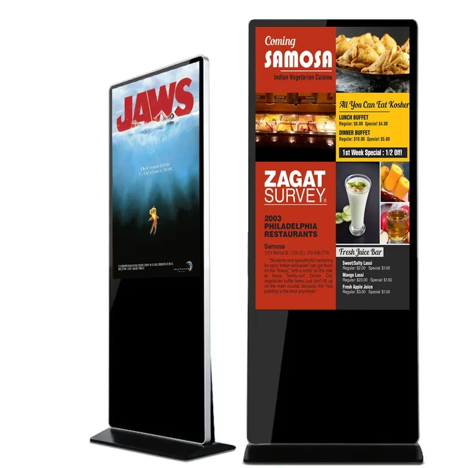 55 Inch LCD Advertising Screen Digital Signage And Displays Touch Screen Smart Kiosk Floor Standing Advertisement Billboard