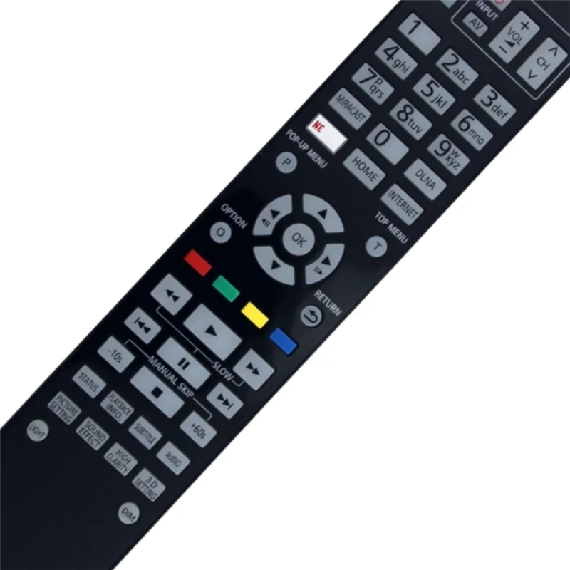 

Durable-N2QAYA000128 Замена пульта дистанционного управления для DVD-плеера Panasonic Blu-Ray DMP-UB900 DMP-UB900GN DMP-BDT700