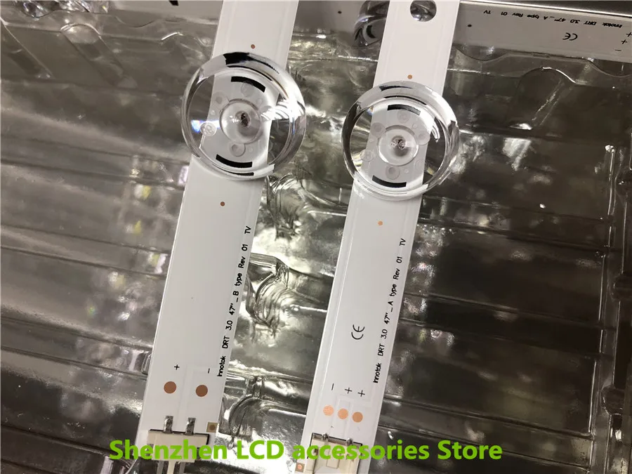 Striscia di retroilluminazione a LED da 8 pezzi 9 lampada per TV da 47 "innotek DRT 3.0 47" 47 lb6300 47 gb6500 47LB652V 47 lb650v LC470DUH 47 lb5610 muslimate