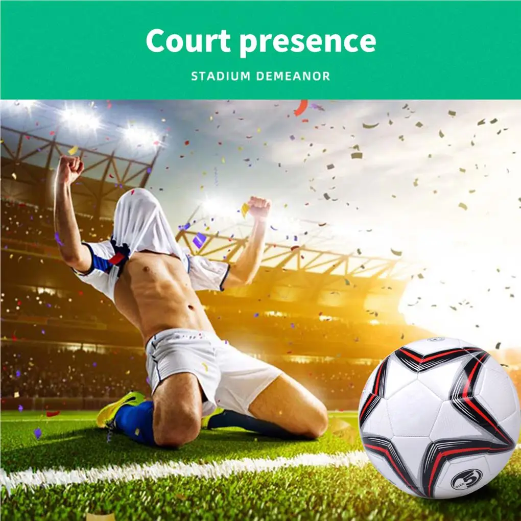 معيار الرسمي الحجم 5 PVC كرة القدم المهنية عالية الجودة آلة الخياطة في الهواء الطلق مباراة رياضية كرات تدريب كرة القدم