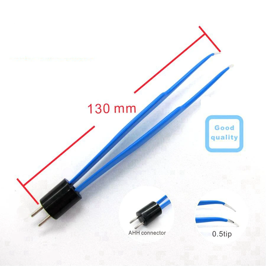 Süngü bipolar forseps AHA Bipolar elektrokoagülasyon cımbız için elektrocerrahi ünitesi 105/130/185/200MM