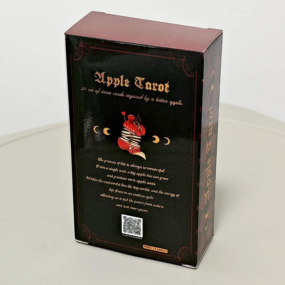 Apple Tarot Deck 79 Stück Tarotkarten 10,3 * 6 cm Out of Curiosity über die Äpfel im Garten von Eden
