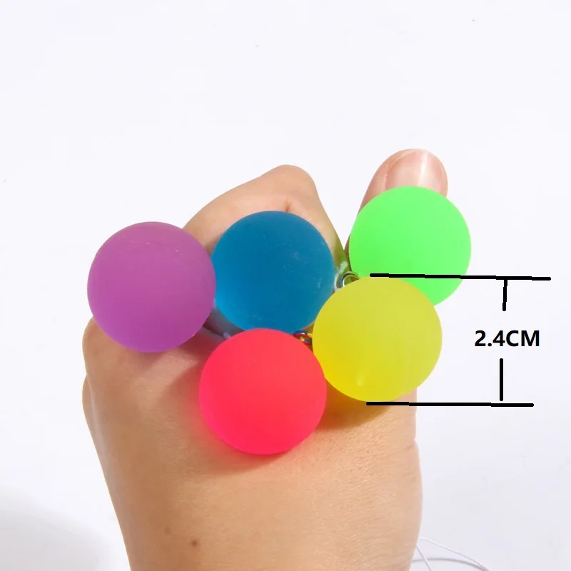 1/3/5 stuks nieuwe kinderen touw sprongbal nostalgisch speelgoed effen kleur trekkoord elastische bal cadeau voor kinderen