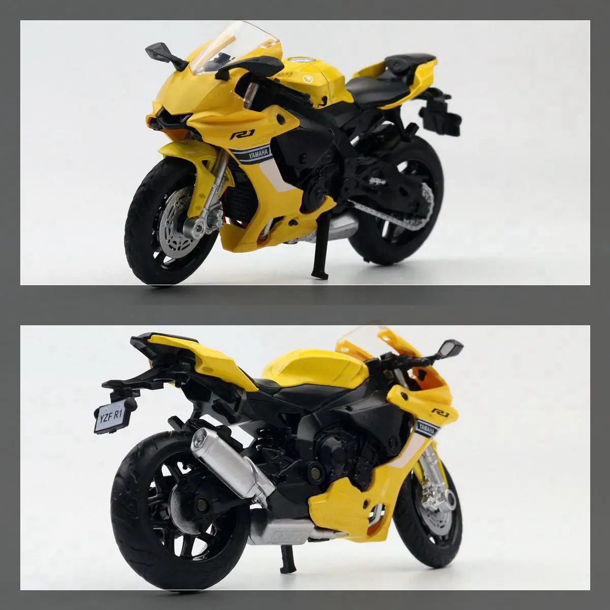 1/18 Yamaha YZF-R1 Toy Motorcycle Diecast Metal Miniature Vehicle Model 1:18 Super Racing Collection Gift for Children Boys Kid