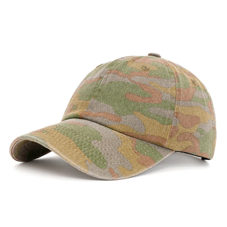 Baseballkappe mit individuellem Logo und Camouflage-Muster für Männer und Frauen, bestickte Unisex-Sommerkappe, DIY-Sonnenhut, verstellbar – Detail 9