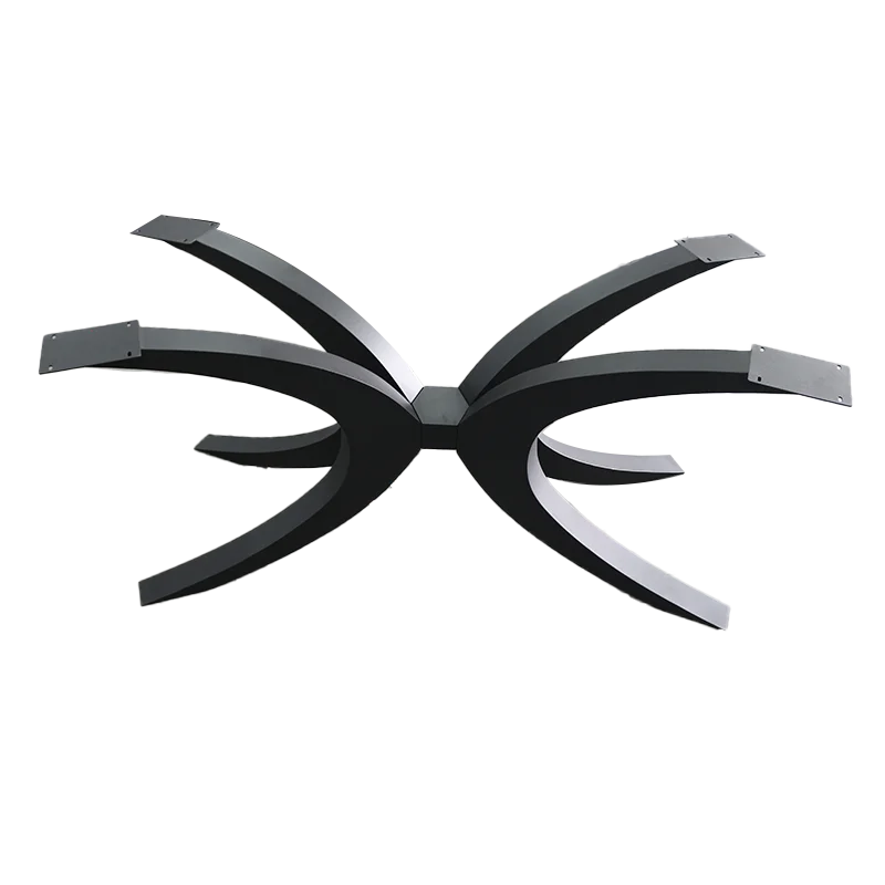 Good Price Custom Coffee Table Leg Black Dinning Table Feet Smooth Stainless Steel Table Legs