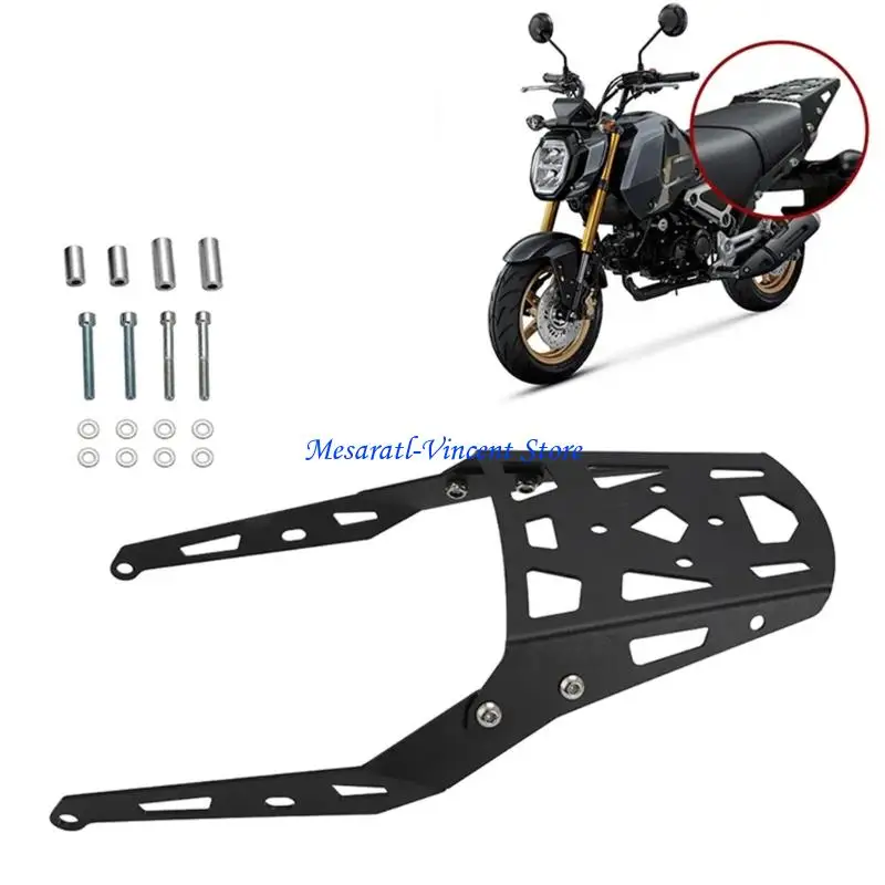 A70F Motorrad-Aluminium-Rücksitz-Aufbewahrungsständer, geeignet für MSX125-Fahrräder, verbesserte Tragfähigkeit bis zu 10 kg – Detail 7