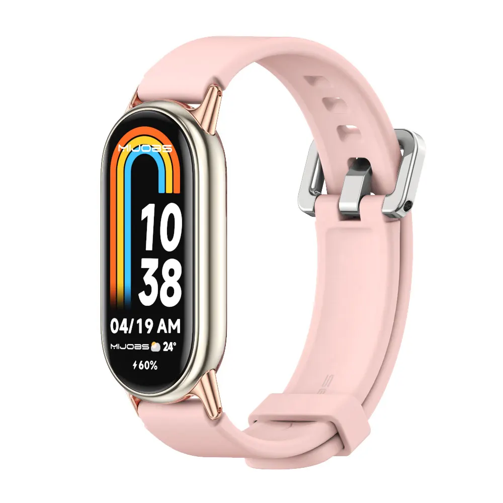 حزام ل Mi Band 10 9 8 7 6 5 4 3 حزام (استيك) ساعة ل Mi Band 10 سوار معصم من السيليكون ل Mi Band 9 سوار ل Mi Band 8 حزام