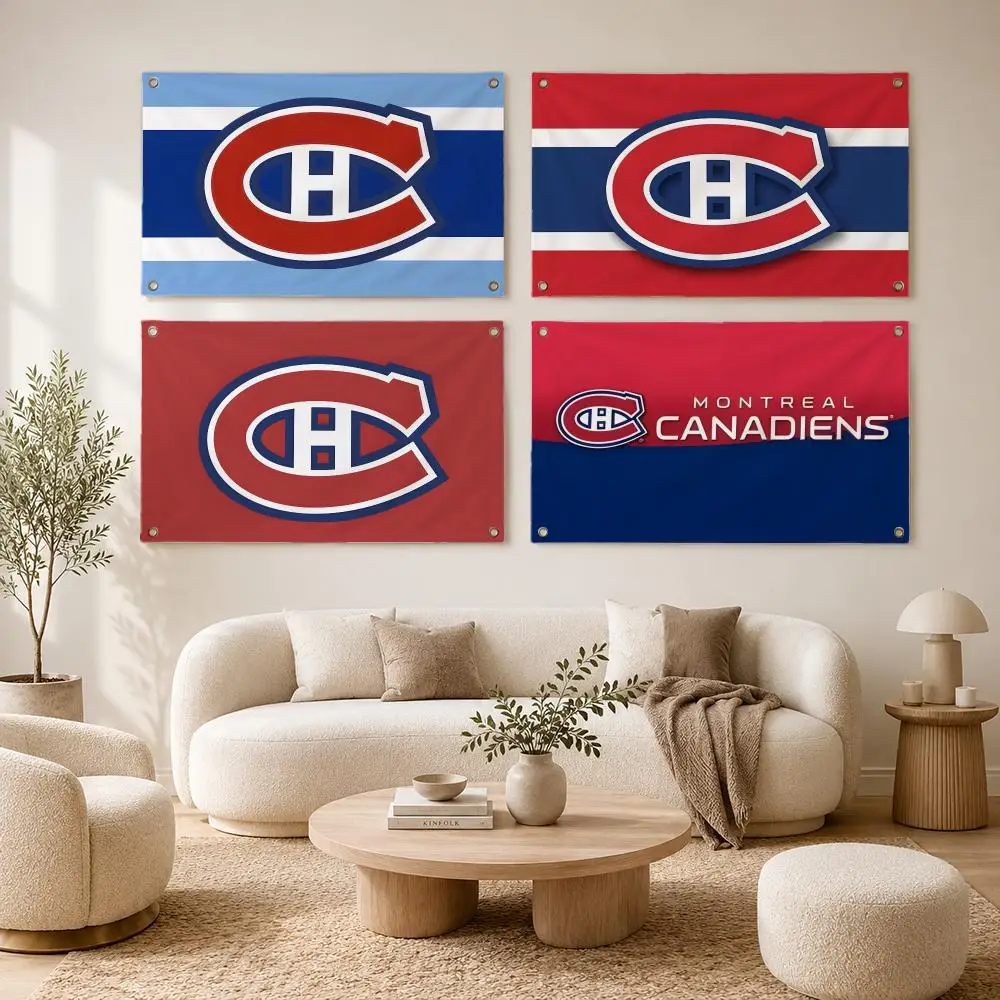 M-Montreal Canadiens Flags flag For Decoration Outdoor Picnic Hanging Home Camping Party Banner
