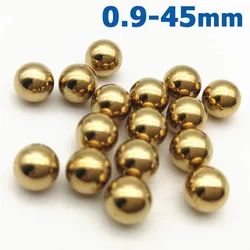 1-200pcs 0.9-45mm Solid Brass Ball Bead Anti-corrosion Ultra High Precision H62 Pure Copper Ball 1 2 6 8 10 16 20 25.4 30 40mm
