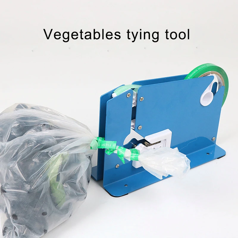 Supermarket sealing machine plastic bag tape bundle up tying tool bulk weighing bag tying sealer kitchen sealing clip