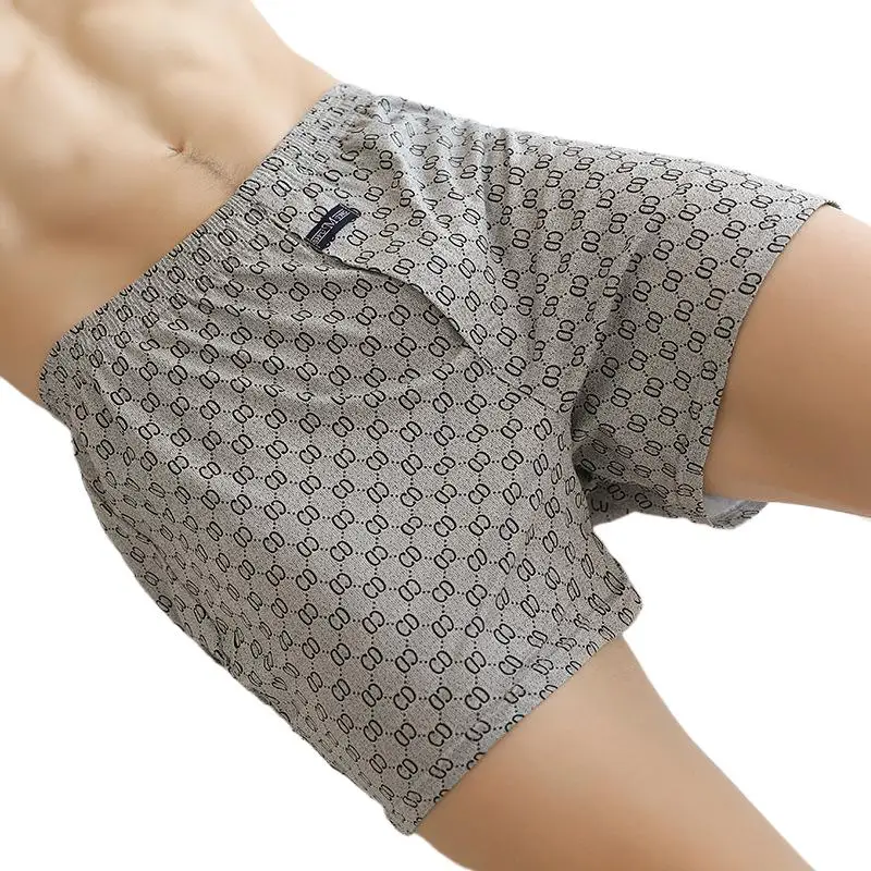 

New Men's underwear 100% cotton boxers breathable plus size loose shorts briefs underpants short masculino regalos para hombres
