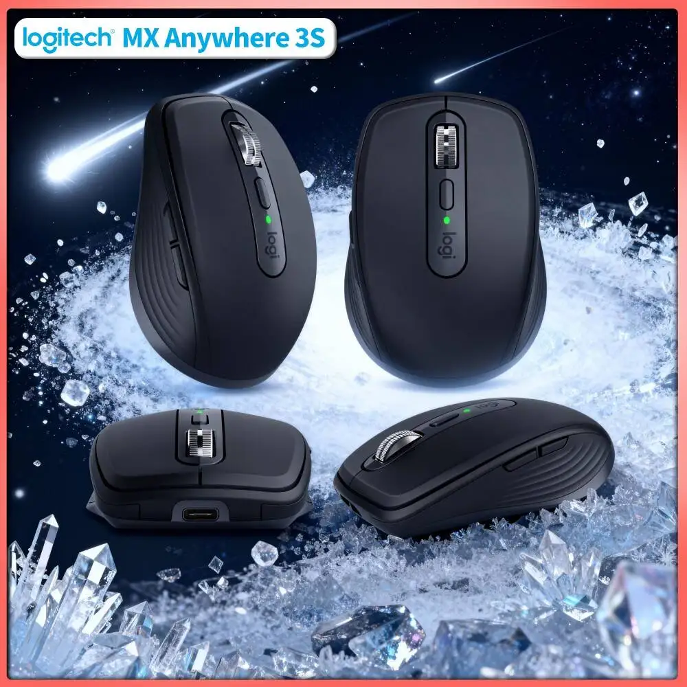 Wireless MX Anywhere 3S - Darkfield 8K DPI, Hyper-Scroll, USB-C, Great for Freelance Jeweler & Home Studio Task