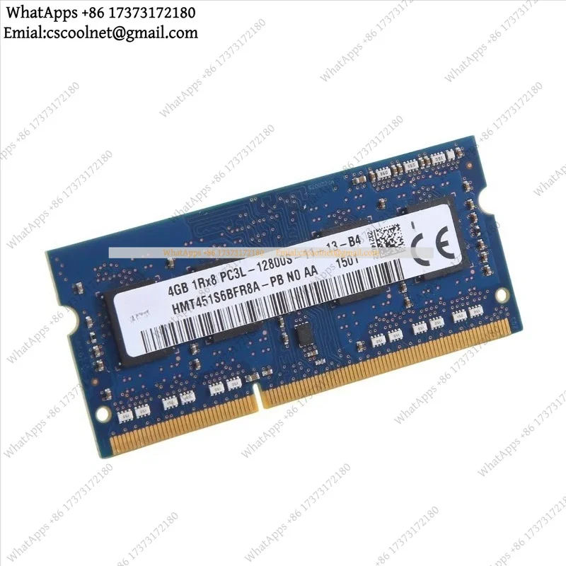 JS01 DDR3 4GB Laptop RAM 1600MHz PC3-12800 1RX8 1.35V 8 IC SODIMM Memory
