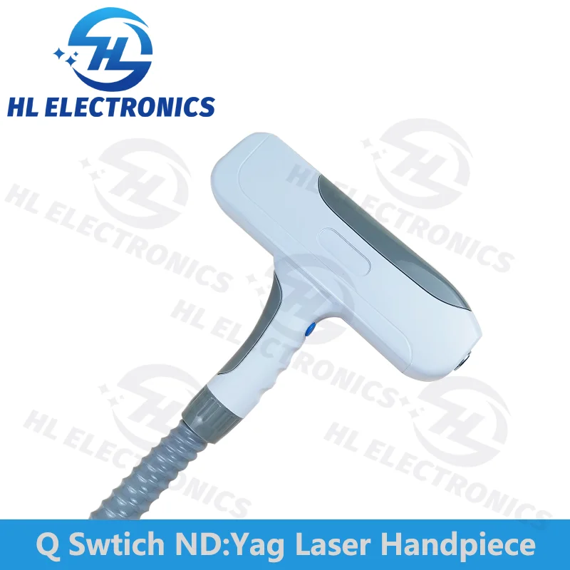 Q Switch ND Yag Laser Handle with three laser lens tips 1064nm 532nm 1320nm