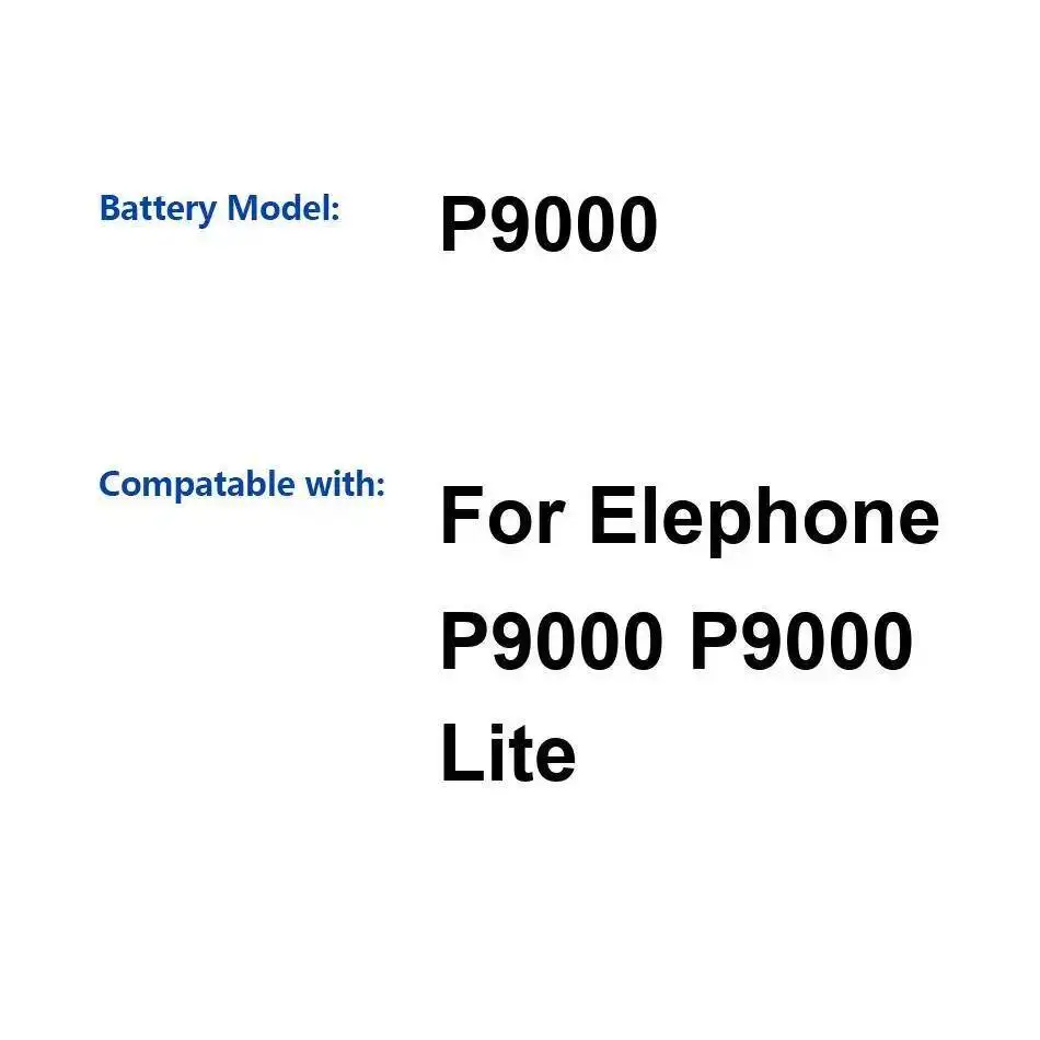 

Для Elephone P9000 Lite аккумулятор мобильного телефона 3000 мАч высокая производительность