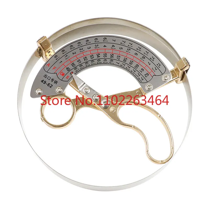 

Measuring cap circumference Stainless steel cap measuring ruler Extra large cap inner diameter head circumference ruler 49-62cm