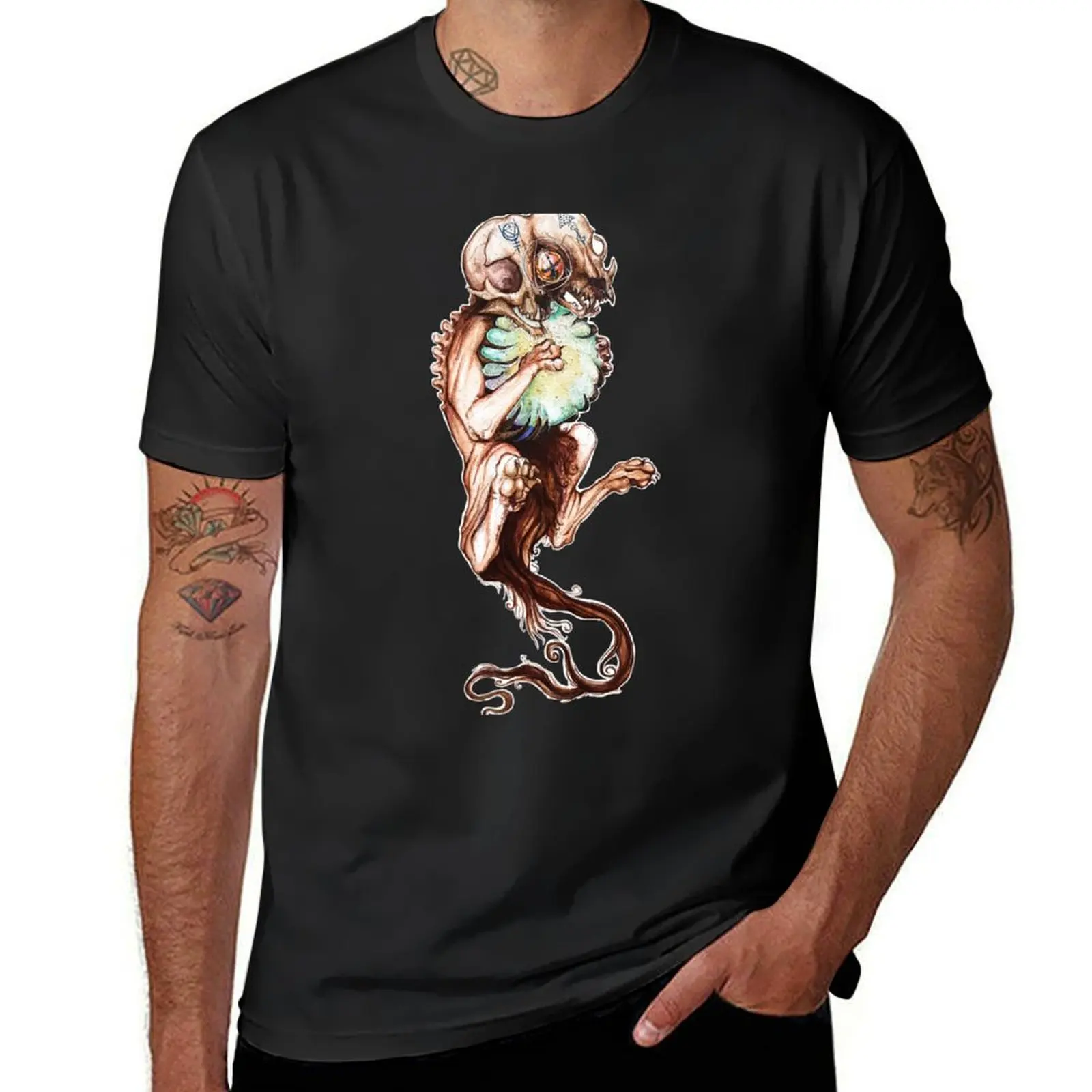 The Sphynx of Essence T-Shirt plus sizes oversized customizeds Aesthetic clothing clothes for men