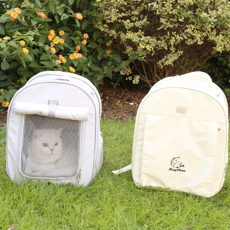 

Portable Cat Bag Going Out Backpack Large Capacity Breathable Anti-stress Dog Bag Bilateral Expansion Pet Going Out Backpack