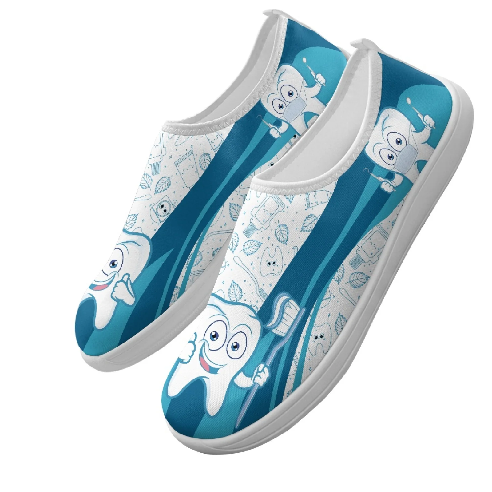 XIXIRIMIDO Slip-on Wide-toed Shoe Nurse Shoes Men's Sneakers and Casual Shoes Zapatillas de Mujer Tenis Feminino Tooth Doctor