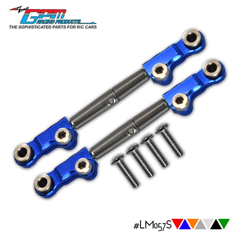 GPM Aluminum+SST Rear Upper Arm Tie Rod For LOSI 1/18 Mini-T 2.0 1/16 Mini-B LOS01015 LOS01016