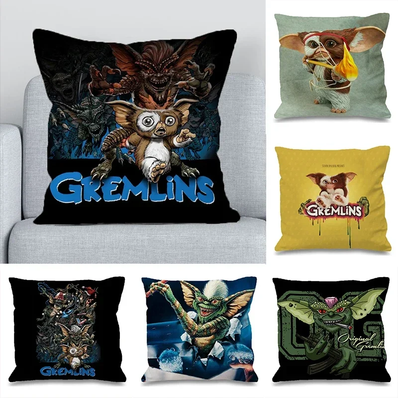 Gremlins Cushions Home Decor Double-sided Printed Pillowcases for Pillows 45x45 Cushion Cover 40x40cm Pilow Cases Sofa Pillow