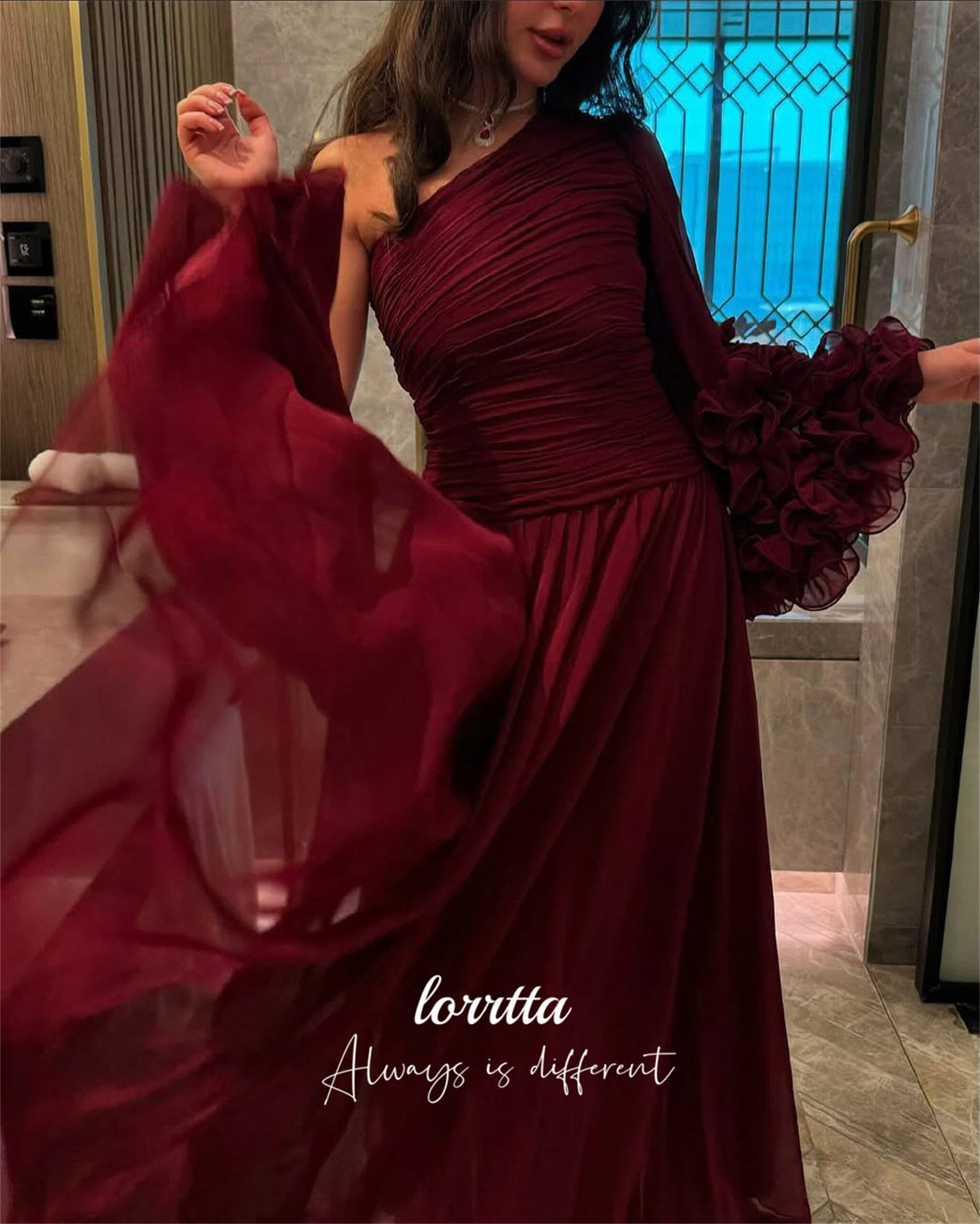 

Lorrtta Customized Party Dress Evening Dress Woman Happy Sharon Dresses for Special Occasions Prom Dresses 2025 Chiffon Fabric
