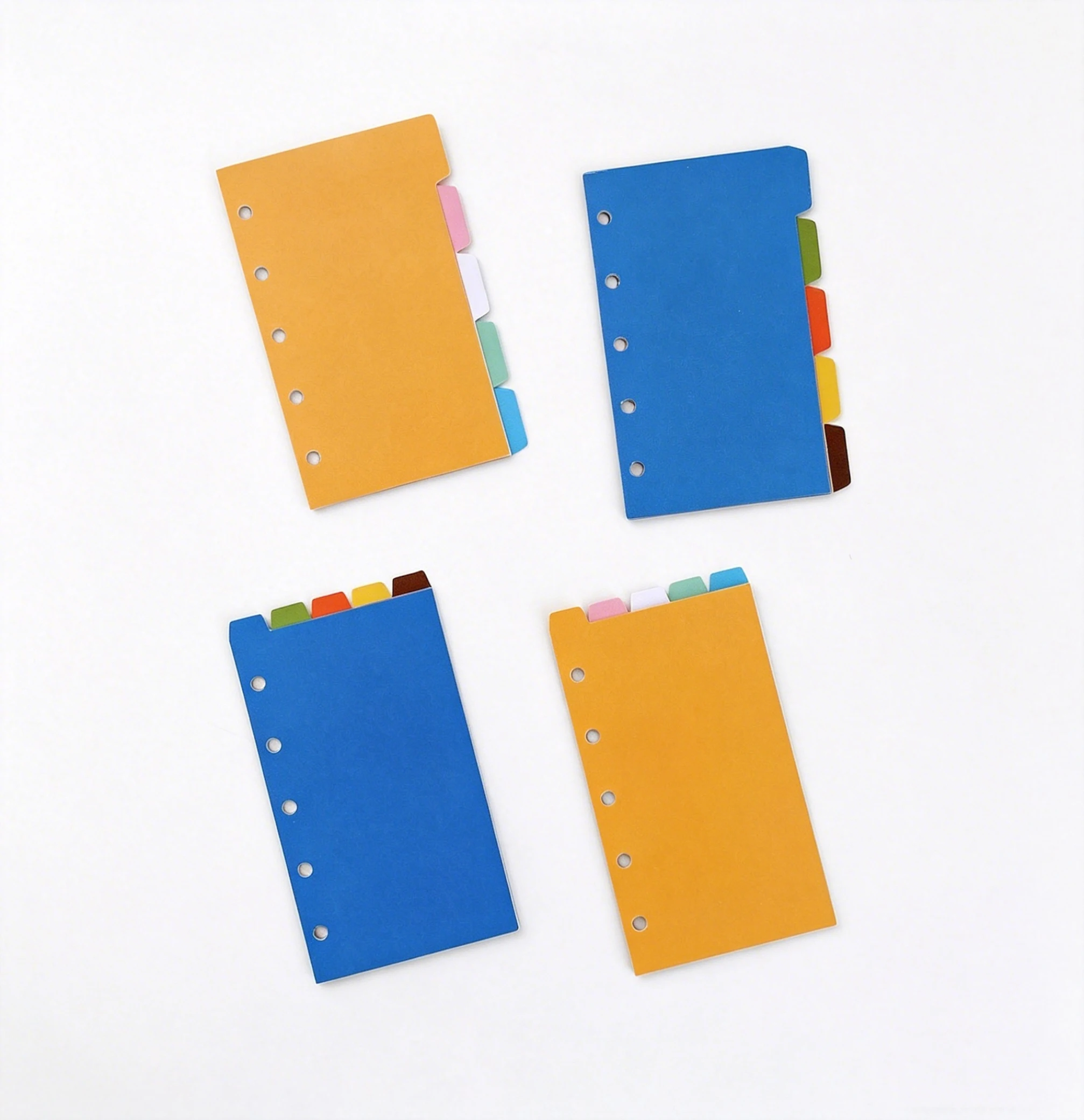 5pcs Color 5-hole Index Page M5 Handbook A8 Loose-leaf Manual Notebook Plan This Accessory Classification Partition.