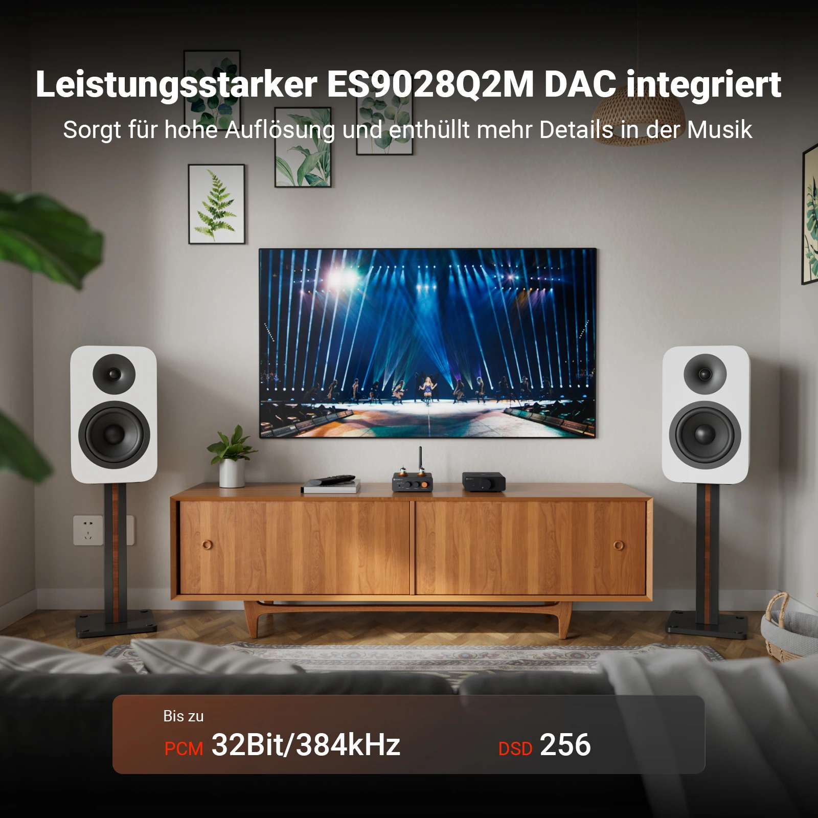 Fosi Audio GR40 Bluetooth USB DAC Amplificatore per cuffie Preamplificatore valvolare e amplificatore per cuffie con tubi da 5654 W Compatto con V3, ZA3