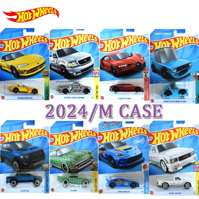 Original Hot Wheels Simulated Car School Bus Van Cadillac RAM GMC Toyota Dodge Ford Gt40 Sushi Cart Nissan 1/64 Boys Toys Models