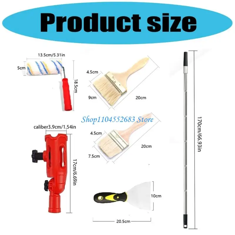Zdjęcie 7: Y6GD Professional Paint Roller Exterable Post z narzędziem do skrobaka z Cardan Cardan