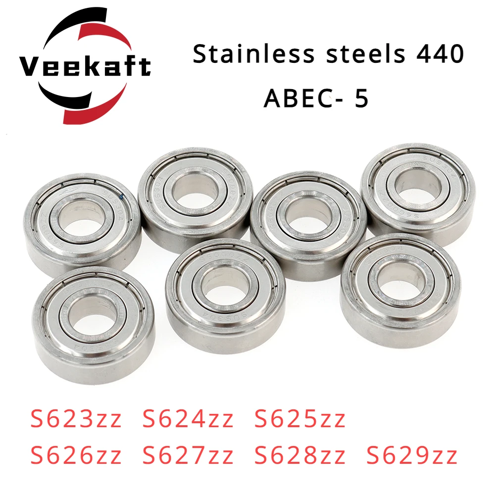 Stainless Steel 440c Miniature Bearings S623zz/S624zz/S625zz/S626zz/S627zz/S628zz/S629zz Miniature Deep Groove Ball Bearings