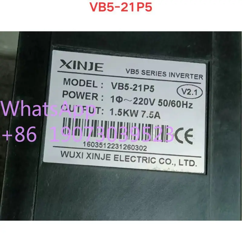 اختبار وظيفي Xinjie العاكس VB5-21P5 مستعمل عادي
