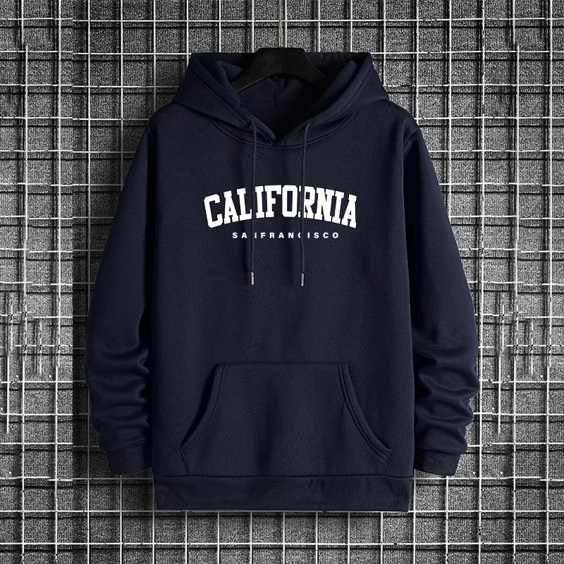 Neuester California Herren-Hoodie, Urban Streetwear Top, modischer Hip-Hop-Kapuzenpullover, trendiger lässiger Herren-Hoodie für Herbst und Winter – Detail 3