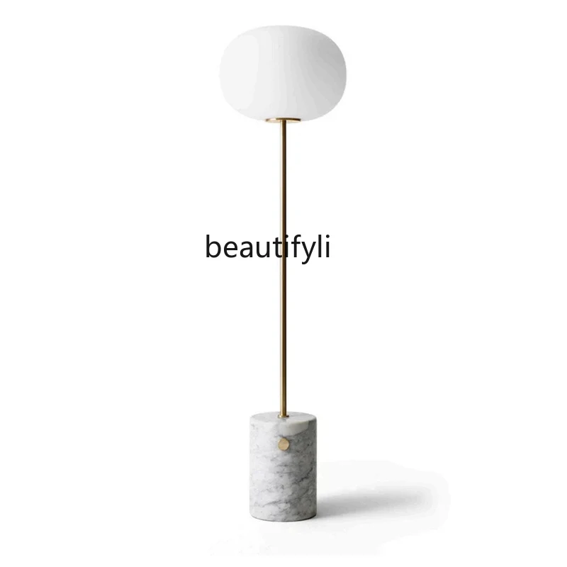 Marble Floor Lamp Designer Model Living Room Study Lamp Bedroom Decoration Atmosphere Floor Lamp