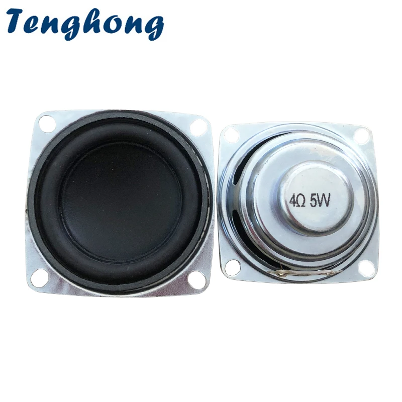 2pcs 2 Inch 52MM Bluetooth Full Range Speaker Unit 4 8 Ohm 5W Neodymium Inner Dual Magnet For Home Theater Audio Sound DIY