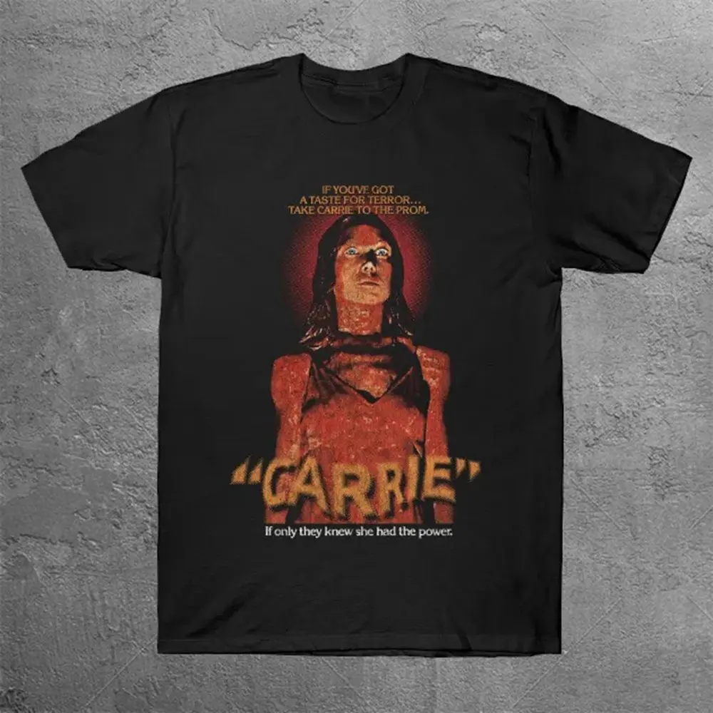 Carrie Brian De Palma Stephen King Horror Classic T-Shirt Men'S Summer 100 Cotton Tshirts