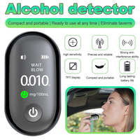 Portable Mini Digital Breath Alcohol Tester Professional Breathalyzer Highly Sensitive Sensor Blowing Tester