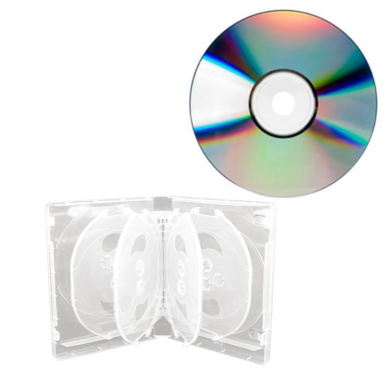 CD Storage Box 10-Piece Pack CD Case Plastic Double-Sided CD Storage Car CD Case Thickened DVD Case