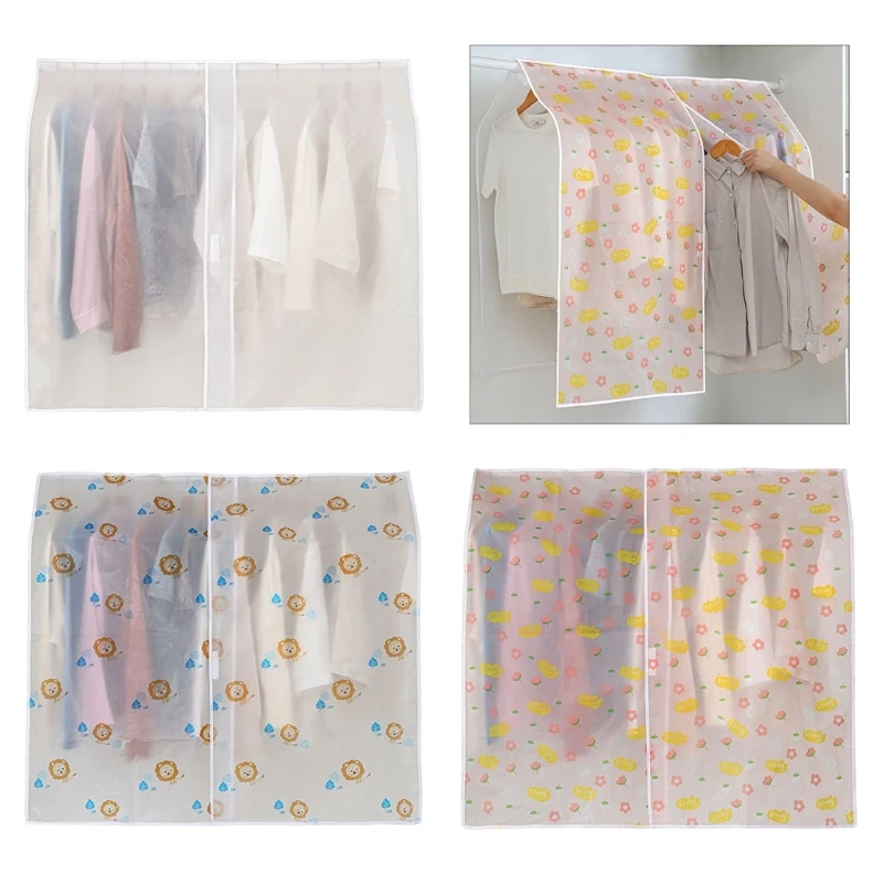 Couverture rack garde-robe transparente transpare