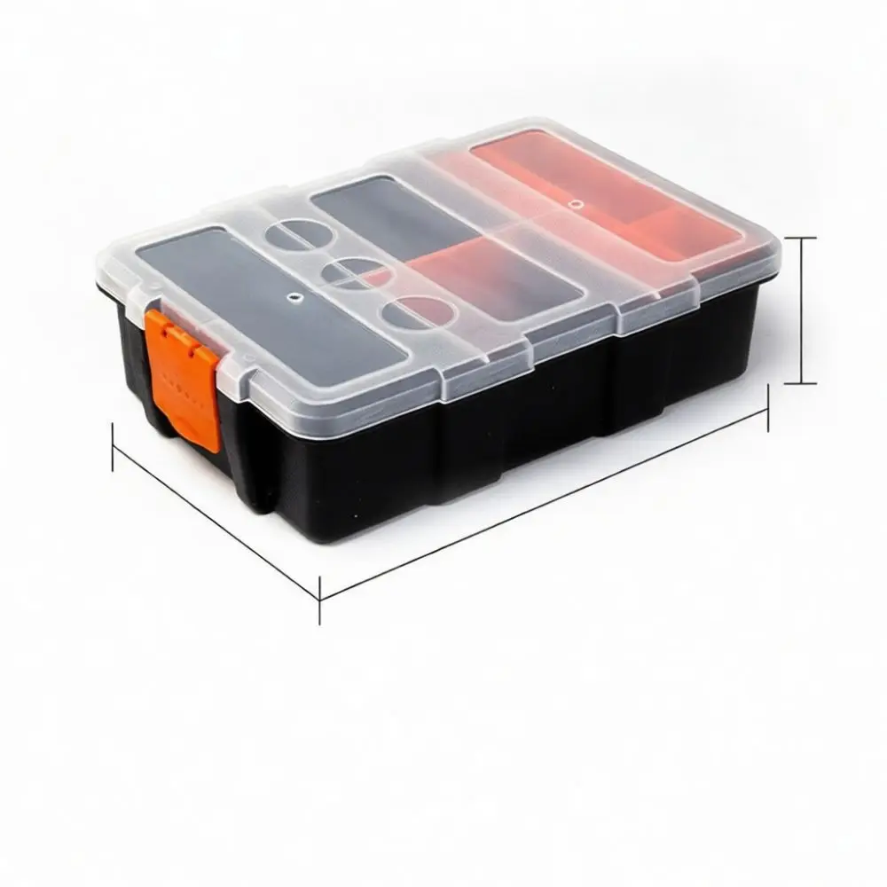 Organizer Box Tool Storage Case Plastic Container Hardware Parts Jewelry Crafts Divider Adjustable Sorting Box Holder
