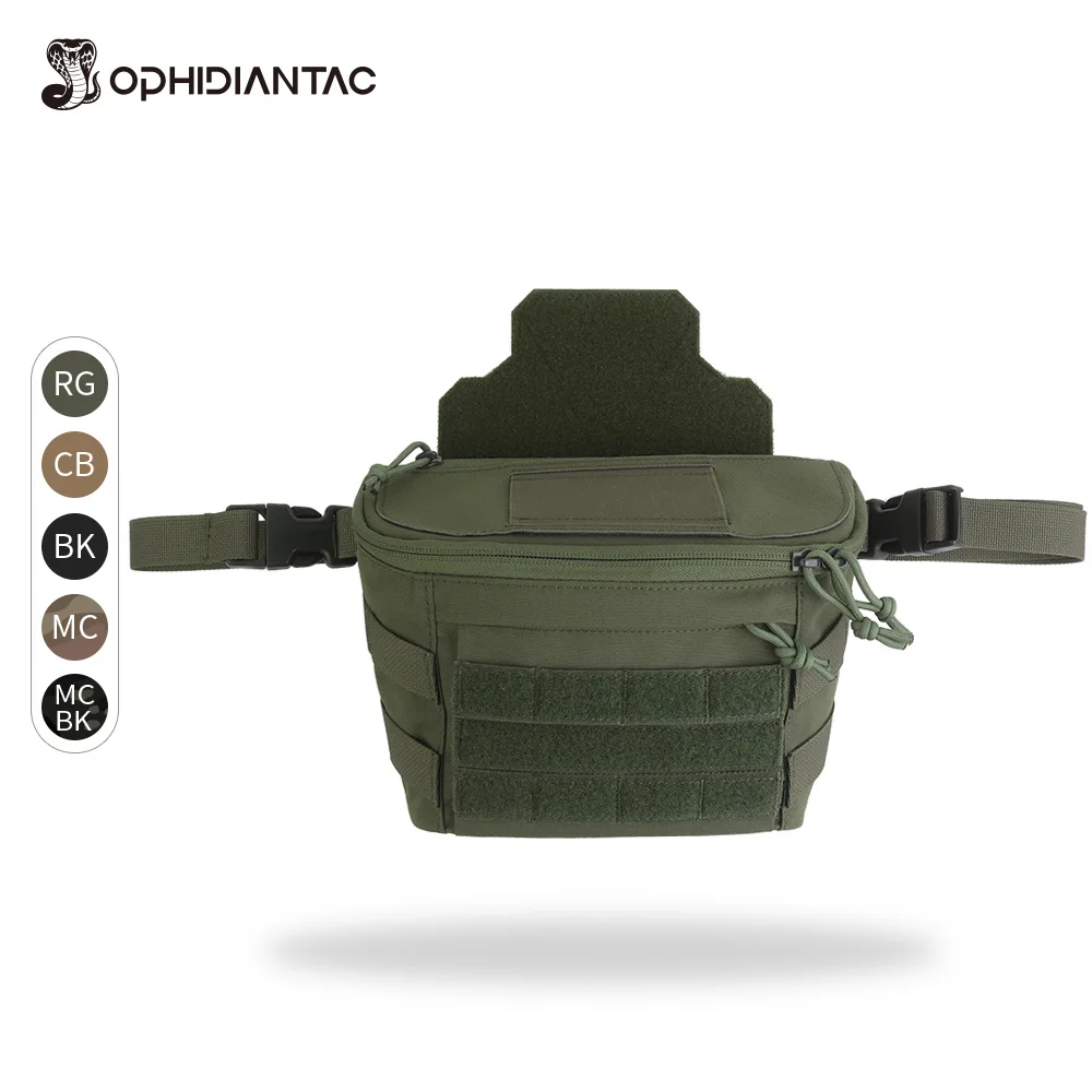 

OPHIDIANTAC Large Capacity Plate Carrier Pouch 3 Ways to Use Hunting Accessories MOLLE Multi-Functional PC Drop Pouch