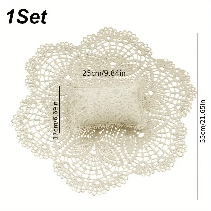 

1 комплект, полый коврик для фото, наволочка для позирования, милый лист для фотосессии для молодых, идеально подходит для фотосессий по случаю дня рождения