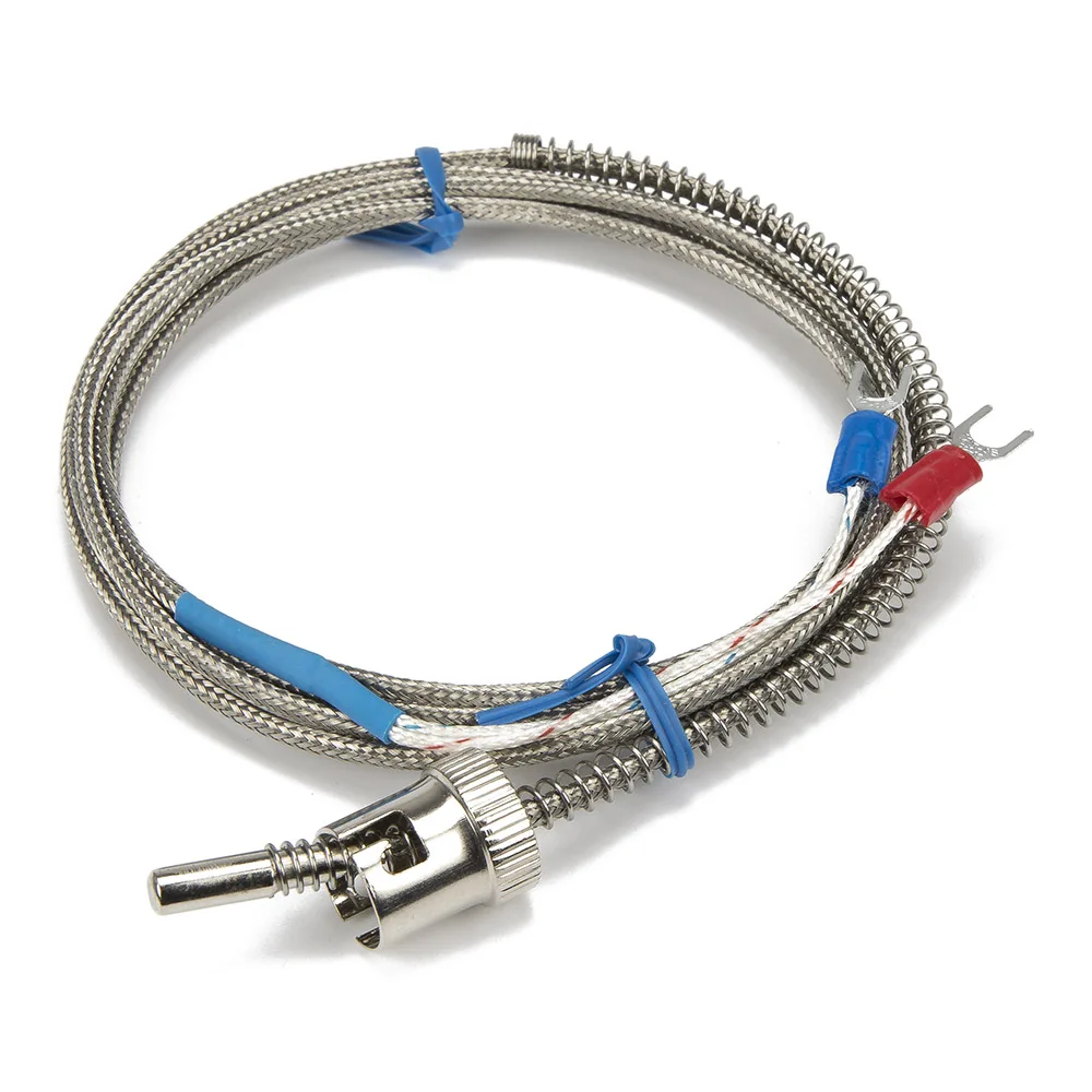 FTARS02 K E J type 2m metal screening cable 11.5mm hole diameter adjustable bayonet cap thermocouple temperature sensor