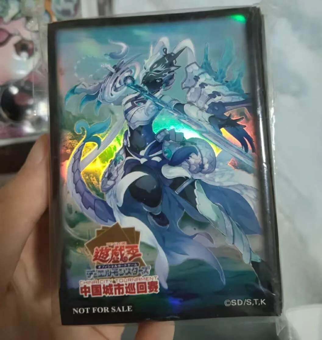 70Pcs Yugioh KONAMI Duel Monsters Swordsoul of Mo Ye Official Collection Sealed Card Protector Duelist Sleeves