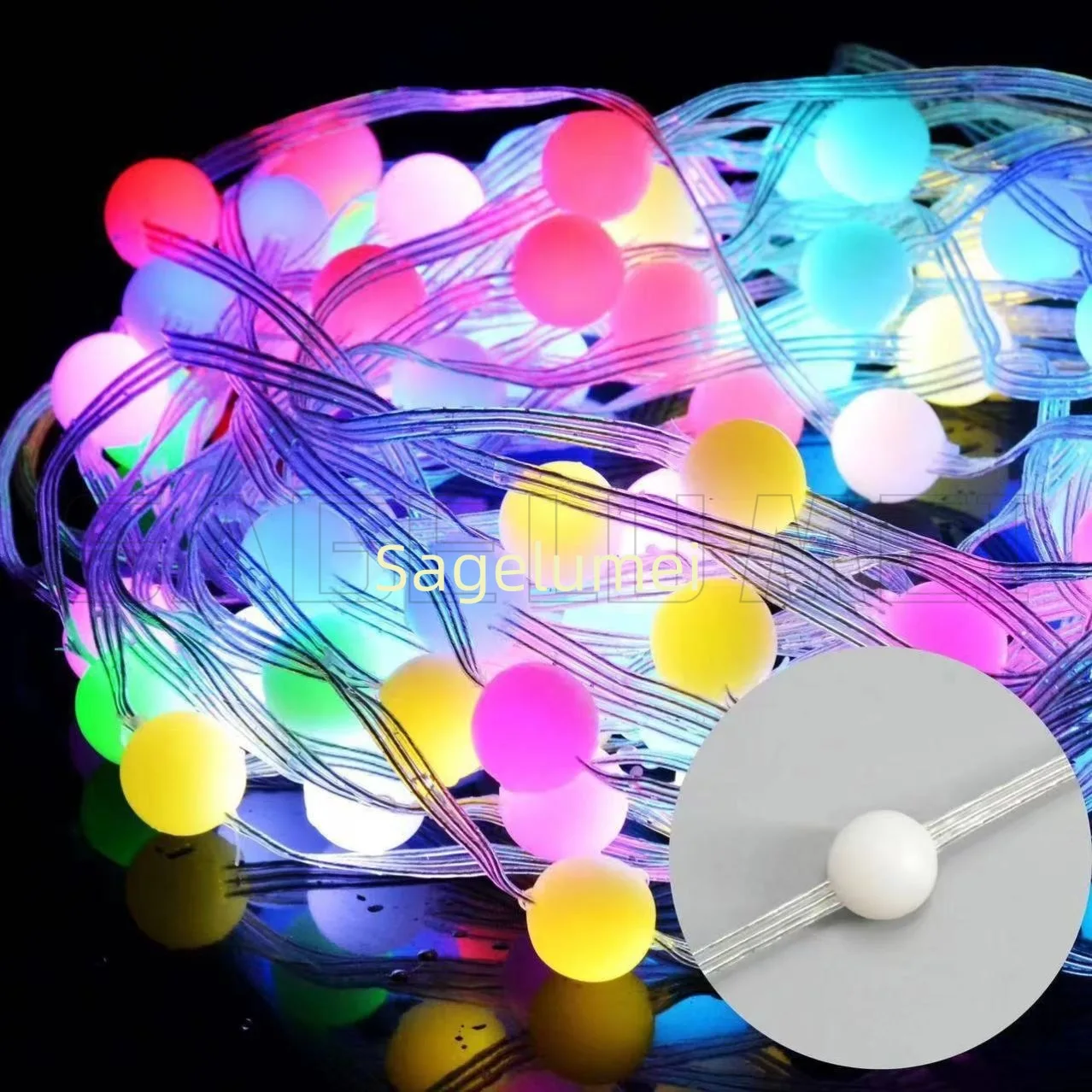 

WS2812B RGB Dreamcolor светодиодная лента Smart APP Рождественская гирлянда свет водонепроницаемая праздничная вечеринка занавеска комната светодиодные гирлянды гирлянды