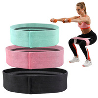 Yoga elastic band fitness circle resistance band raised hip circle healthy hip band men's and women's squat anti slip ring sport