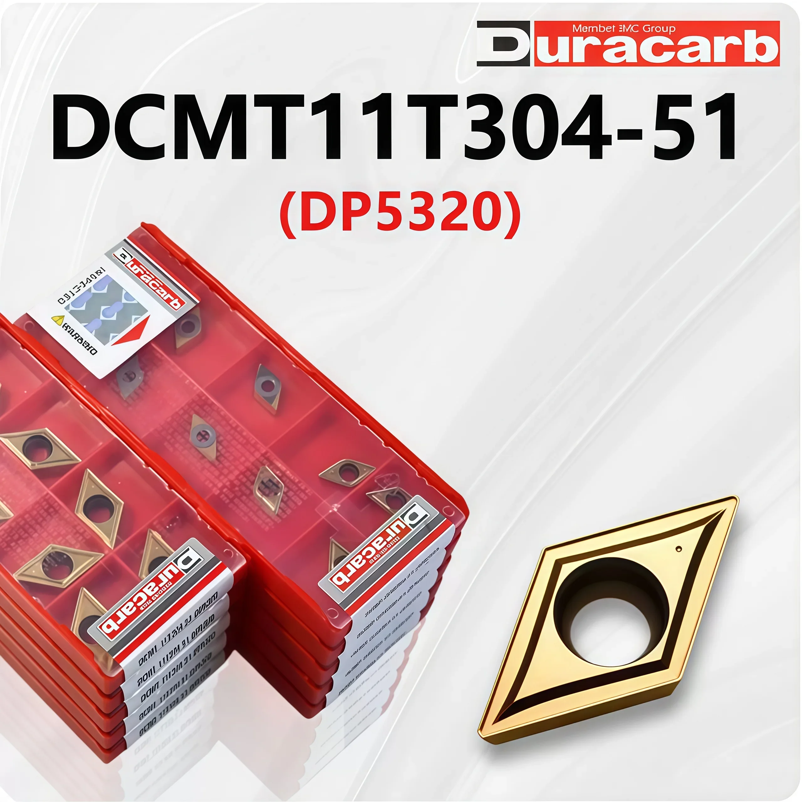 Duracarb DCMT11T308 DCMT070204 DP5320 DC9025 Carbide Insert DCMT Inserts
